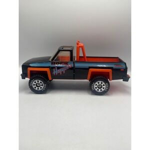 Vintage‎ Tonka Rock Hopper Chevy Pickup Truck Black Orange Diecast Toy 1980s